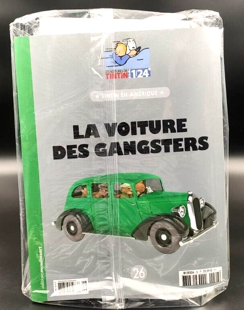 VOITURE TINTIN 1/43 Atlas la Voiture des Gangsters de Tintin en