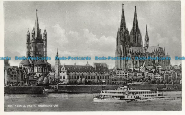 R639753 Koln a. Rhein. Rheinansicht. Karl Rud. Bremer
