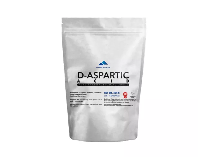 Daa D-Aspartic Acid Powder 100% Pure Pharmaceutical Quality Regeneration, Libido