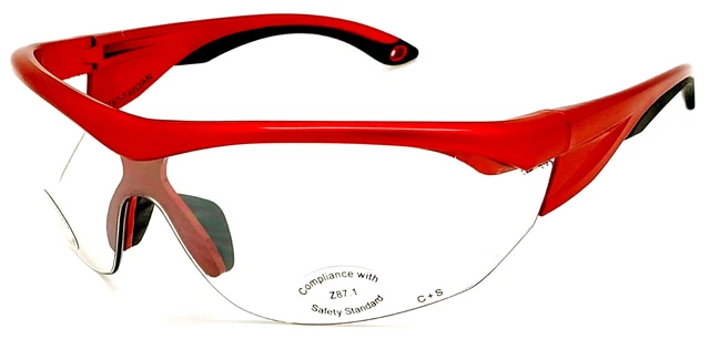 Shooter's Edge ANSI-Z87.1 Safety Shooting Glasses Clear Lens Semi-Rimless