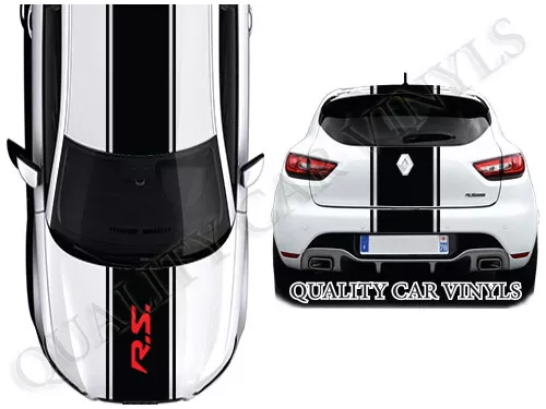 RENAULT RS MEGANE Clio Sport Cup Universal Side Stripes Decal Sticker  £22.99 - PicClick UK