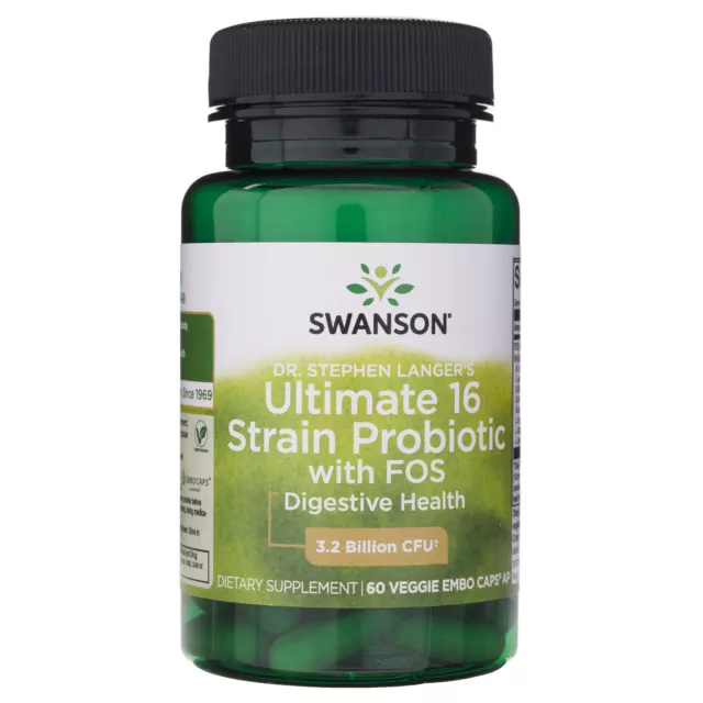Swanson Ultimate Probiotique à 16 souches, 60 capsules