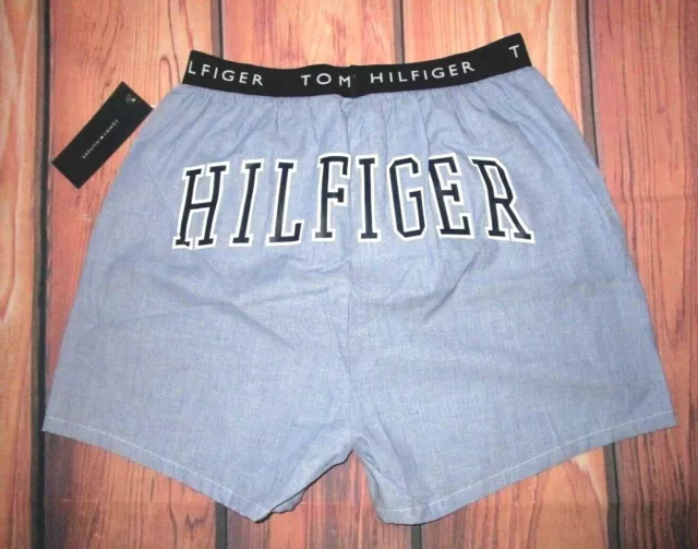 Mens Tommy Hilfiger Blue Boxer Shorts Size M (32/34)