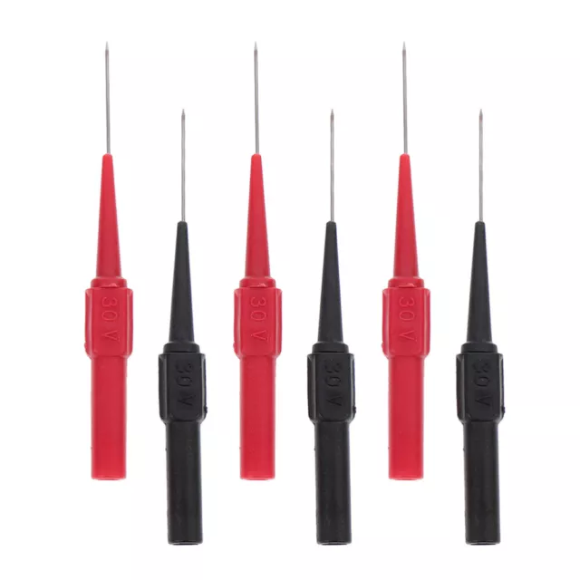 6pcs 7mm Remplacement Pratique Multimètre Fils de Test Multimètre Sondes