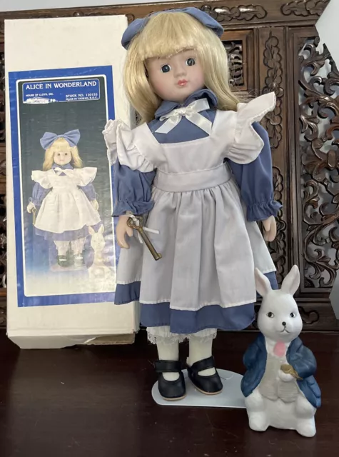 NEW Vintage House Of Lloyd doll Alice in Wonderland 16” porcelain Doll