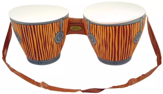 Hinchable Bongo Tambores & Correa Accesorio Disfraz Africano Indio Playa Fiesta