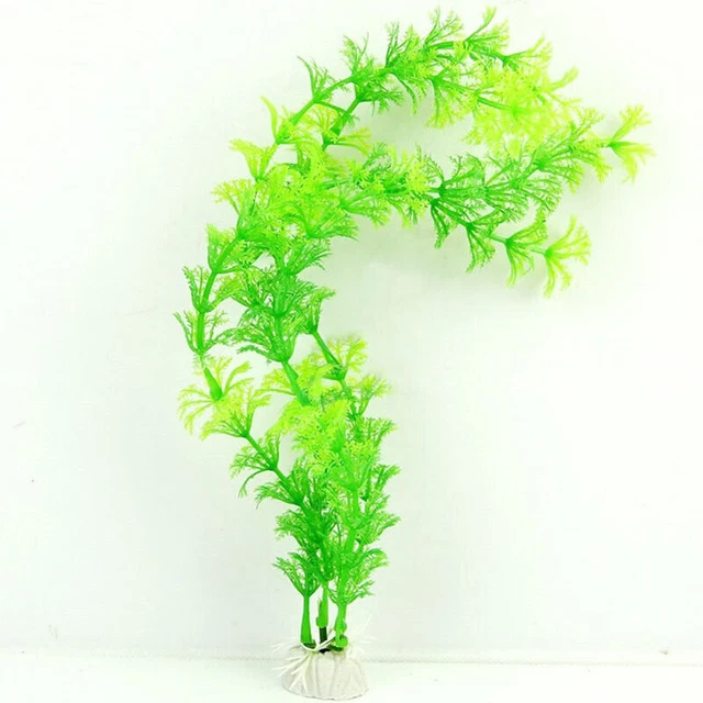 Adorno de acuario de plástico artificial falso plantas de agua tanque de peces N7J5