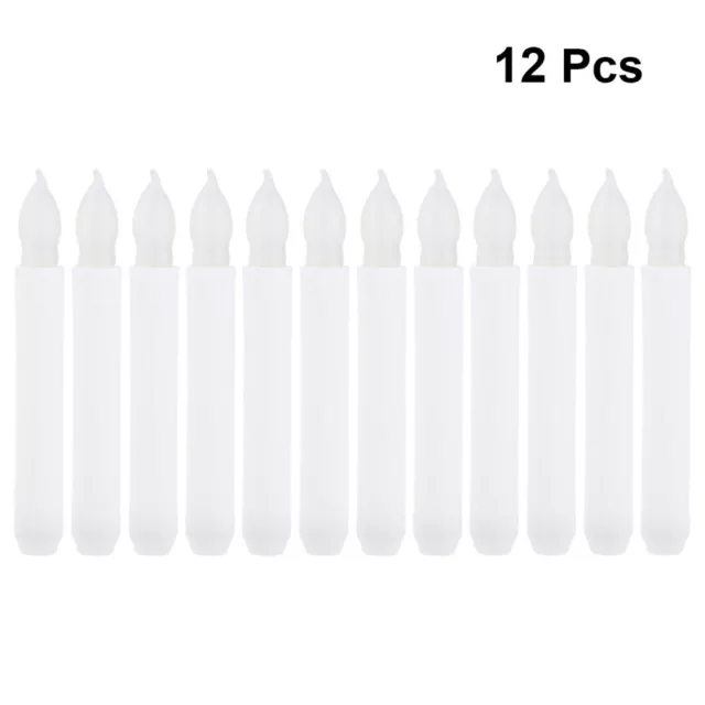 12 Pcs Simulated Candle Light LED Window Candles Halloween Decor Electric Strip