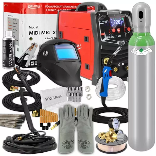 Weldman MIDI MIG 222 SYN Synergy Poste à souder soudage MIG MMA TIG - jeu n°5