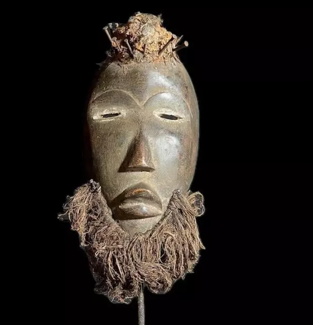 African Tribal Face Mask African dan Ex-French African tribal art Dan Tank -8332