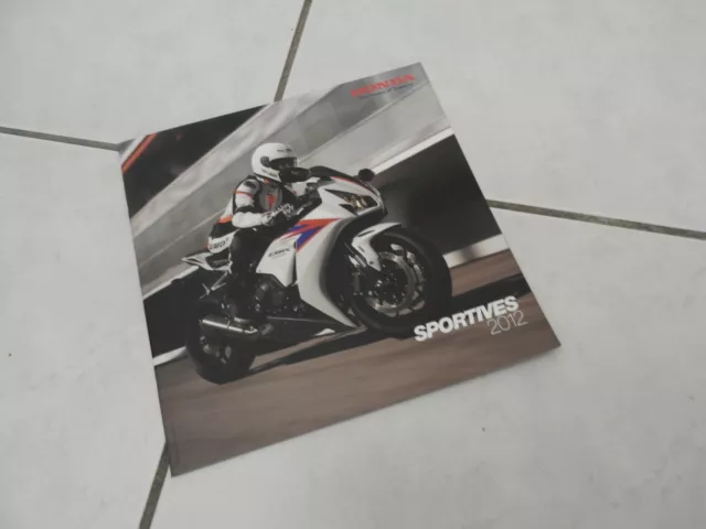 catalogue brochure moto gamme honda sportives 2012