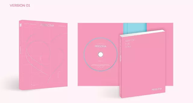 BTS BANGTAN BOYS MAP OF THE SOUL PERSONA Ver.1 CD + PHOTOCARD + FOLDED POSTER