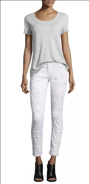 Rag & Bone Jean Womens The  Dre Skinny Leg Jeans White Size 24