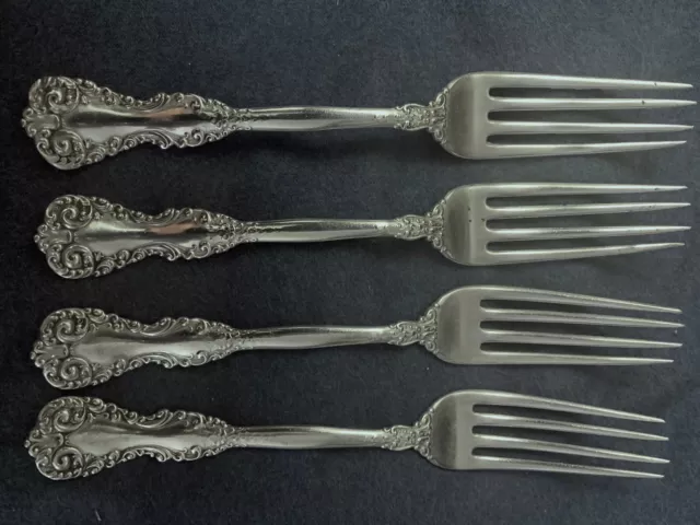 International Silver Revere 1898, 4 forks, no monogram, 71/4", excellent shapef