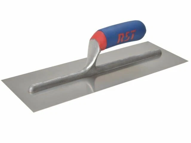 de finition pour plâtrier Manche en acier inoxydable au toucher doux 11x4.1/2in