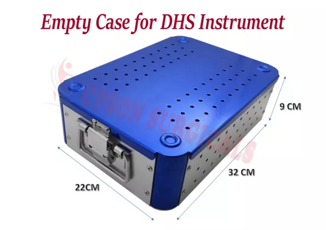 Vétérinaire Vide Étui Boîte pour Dhs Dcs Instruments Ensemble Avec 3 Plateau