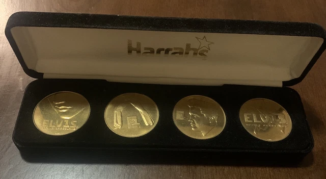 Harrahs Elvis 4 Coin Set - In Case