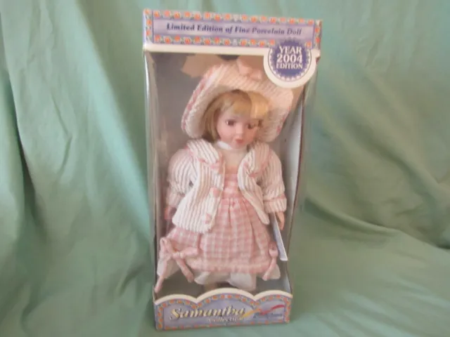 Porcelain Limited Edition, Samantha Doll with Stand