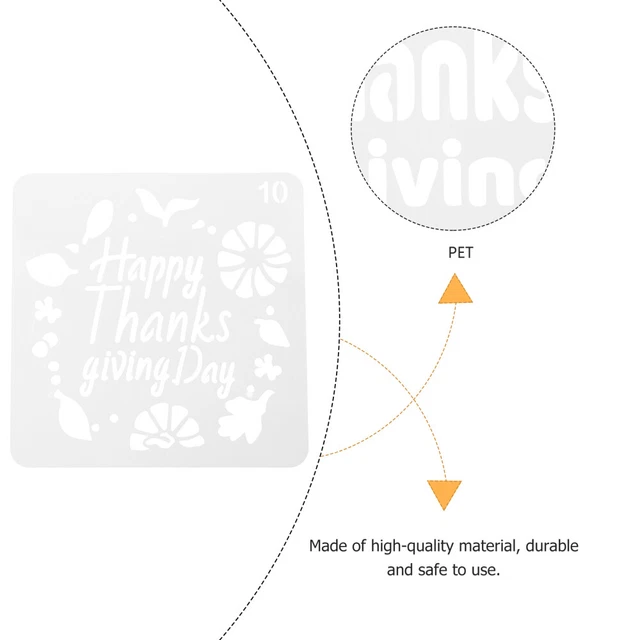 12 Pcs thanksgiving painting template Thanksgiving Malerei Vorlage Urlaub Zeichn 3