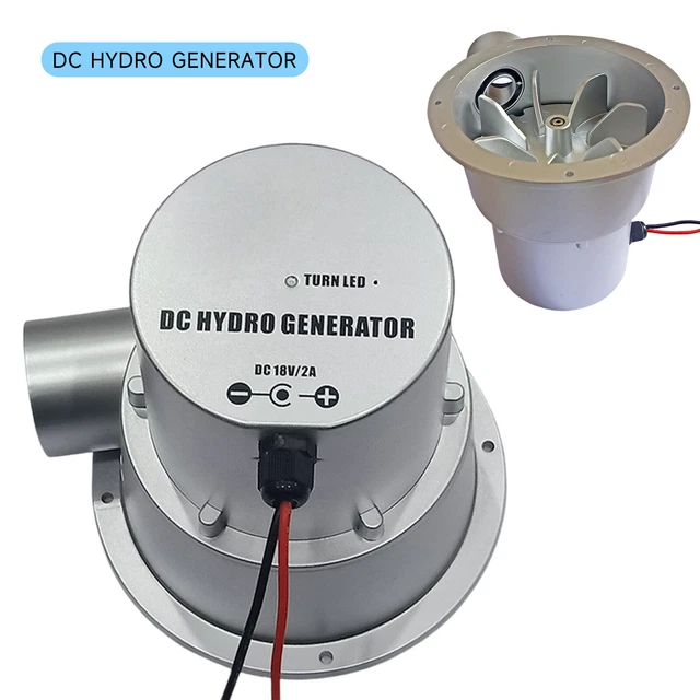 Micro DC 18V Turbina Generador de Energía Hidroeléctrica Central Hidroeléctrica Nuevo