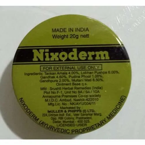 3X20G Nixoderm Crème Pour Traitement Peau Eczéma, Boutons, Taches, Rash, Teigne