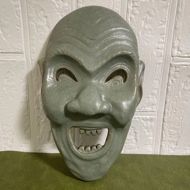 JAPANESE VINTAGE TENGU ONI NOH MASK HANNYA Kagura Traditional antique ...