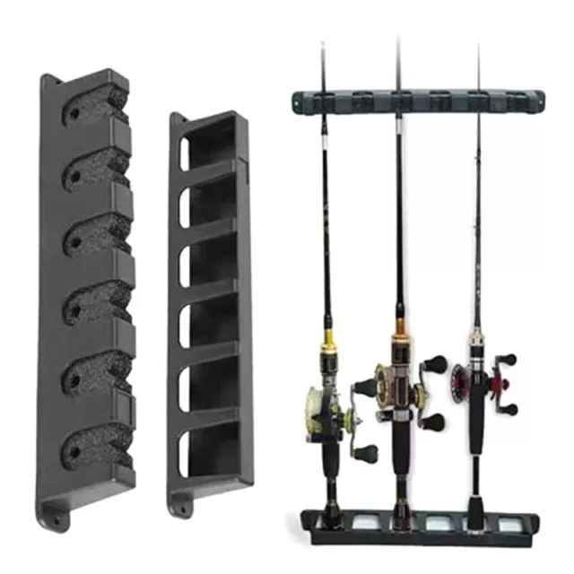 FISHING POLE HOLDER Wall Mount for Garage Door,Fishing Rod Storage Rack  for9317 $26.93 - PicClick AU