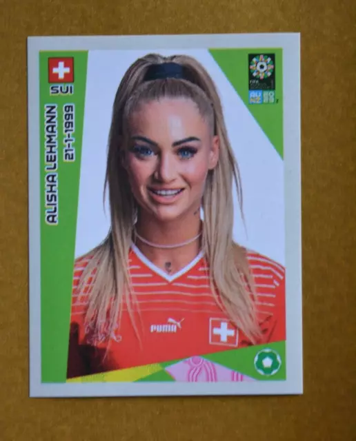 Panini Frauen Fußball WM 2023-Alisha Lehmann Schweiz #70 ungeklebt