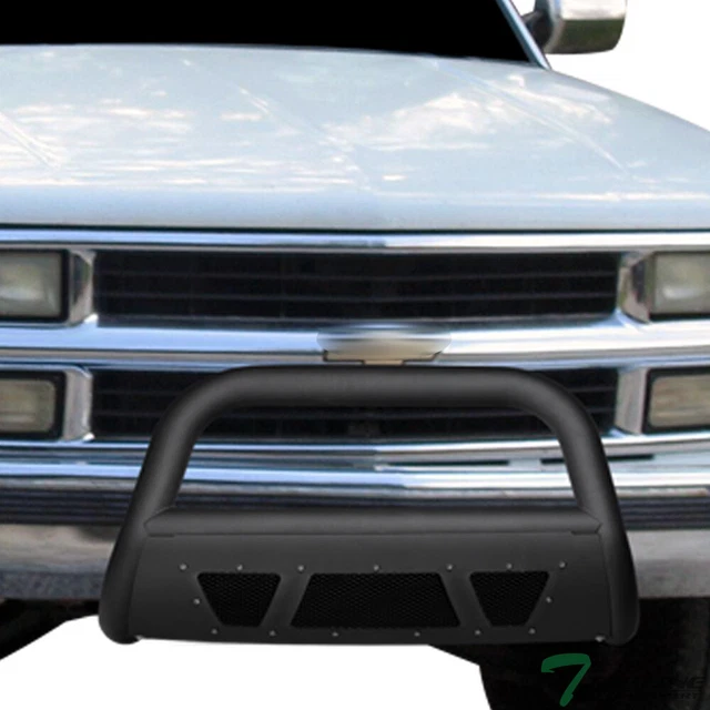 Topline For 1992-1999 C/K Suburban/Tahoe/Yukon Studded Mesh Bull Bar Matte Black
