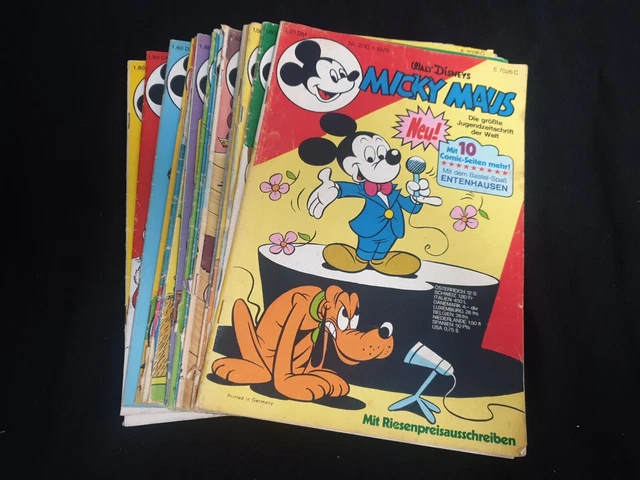 21 Micky Maus Hefte Jahrgang 1976 Sammlung  / Konvolut 1 Heft mit Beilage