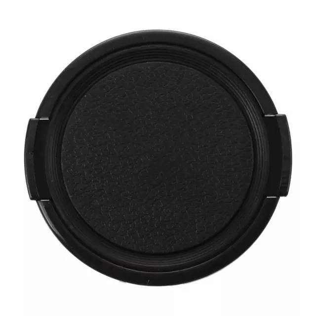 Camera Plastic Side Pinch Clip On Front Lens   Cover Black 49mm V3O49572