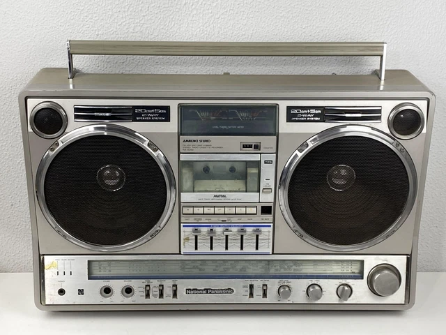 NATIONAL PANASONIC RX-5600 BOOMBOX STEREO Radio Cassette Vintage Work Good Look