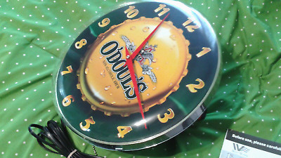 O'doul's Odouls Beer clock 14" working used excellent condition
