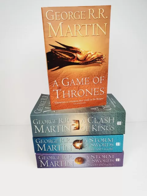 Game Of Thrones George R R Martin Book Set Paperback 1-4