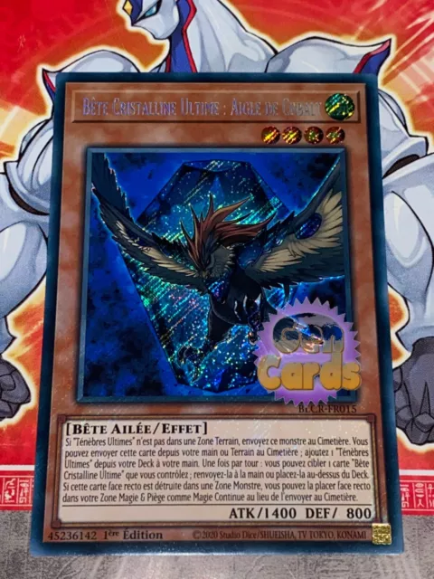 Carte YU GI OH BETE CRISTALLINE ULTIME : AIGLE DE COBALT BLCR-FR015