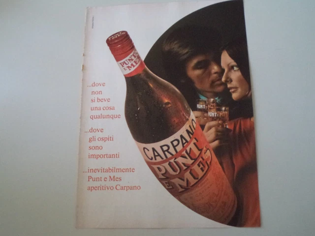 advertising Pubblicità 1971 CARPANO PUNT E MES