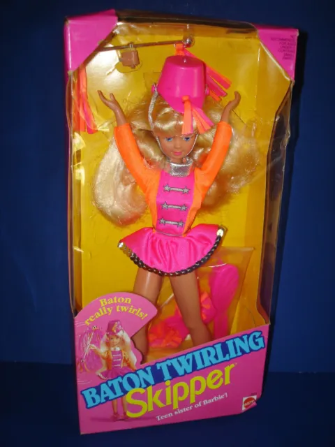 BATON TWIRLING SKIPPER #3931 Doll  Barbie Teen Sister MIB! Mattel 1992 Malyasia