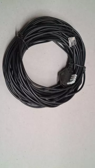 FAX Telefon Kabel 15m TAE F Stecker RJ11 Stecker 2 polig Hama