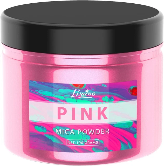 Mica Powder Pure - 3.5oz Pearl Epoxy Resin Color Pigment - Cosmetic Pink