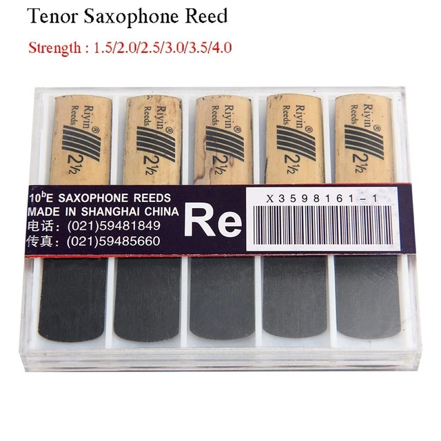 10 pièces anches anches + boîte saxophone résistance transparente 1,5/2,0/2,5