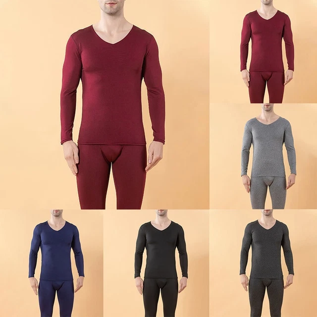 Herren Top Hose Unterwäsche Winter Zubehör Atmungsaktive Kleidung Vlies