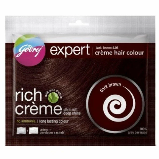 Coloration Cheveux Poudre Godrej Expert Noir Naturel, Sans Ammoniaque, 24g - Neuf, Longue Durée