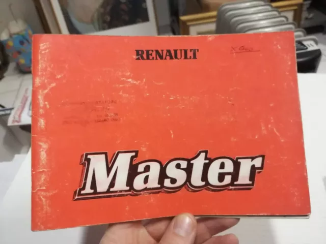 Libretto uso manutenzione originale per RENAULT MASTER 1981 + complemento