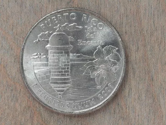 2009 P Puerto Rico U.S. Territory Quarter Actual Coin # 4