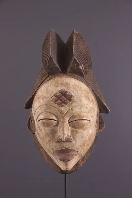Masque Africain Ancien Tribal WE Afrique RCI - Bois, 18 Cm, Années 1950-1969, Art Authentique