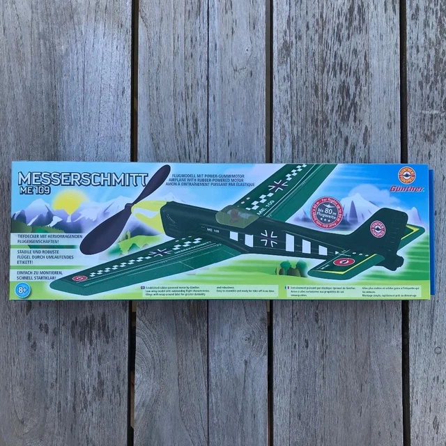 Avion à élastique bleu - Jeux de construction
