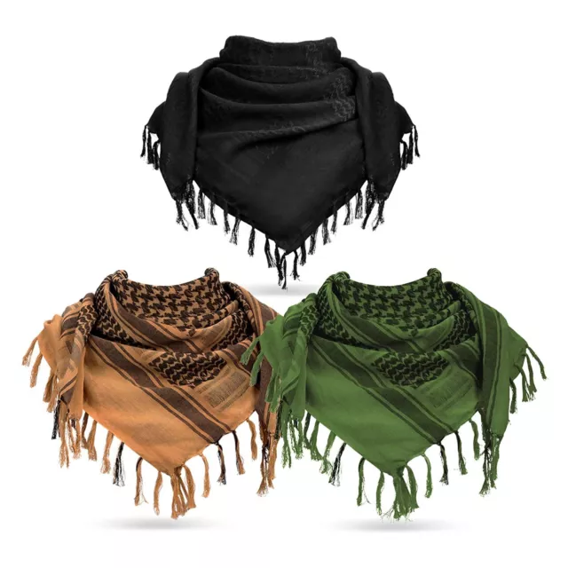 Shemagh Lightweight Arab Tactical Desert Keffiyeh Scarf Head Cover Cotton