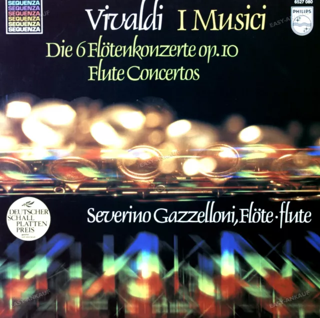Vivaldi - I Musici - Severino Gazzelloni - Die 6 Flötenkonzerte Op. 10 LP '