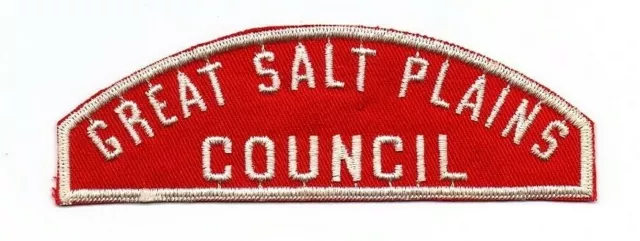 Boy Scout Great Salt Plains Council RWS Oklaholma Red and White