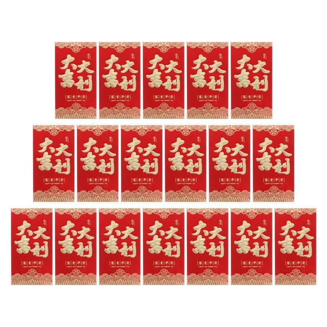 18 Pcs Year The Tiger Red Envelope Chinese New Envelopes Money Bag 3